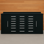 Établi de garage robuste en acier de 3 m (10 pi) avec 15/20/25/35 tiroirs – Table de rangement industrielle 