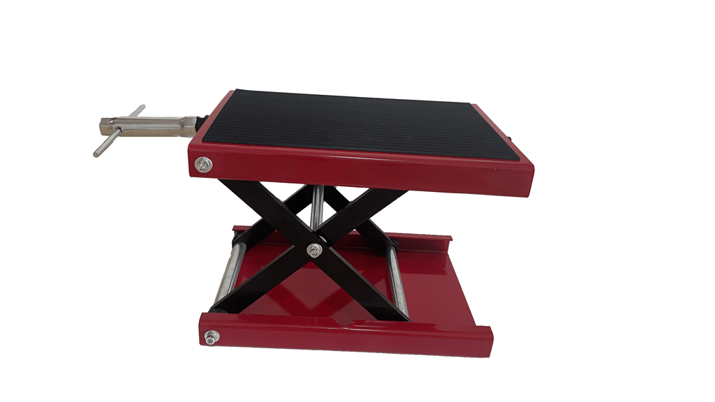 Cric ciseaux pour moto/quad/moto (1100 lb) – Support à manivelle à plateau large | Modèle 250522A