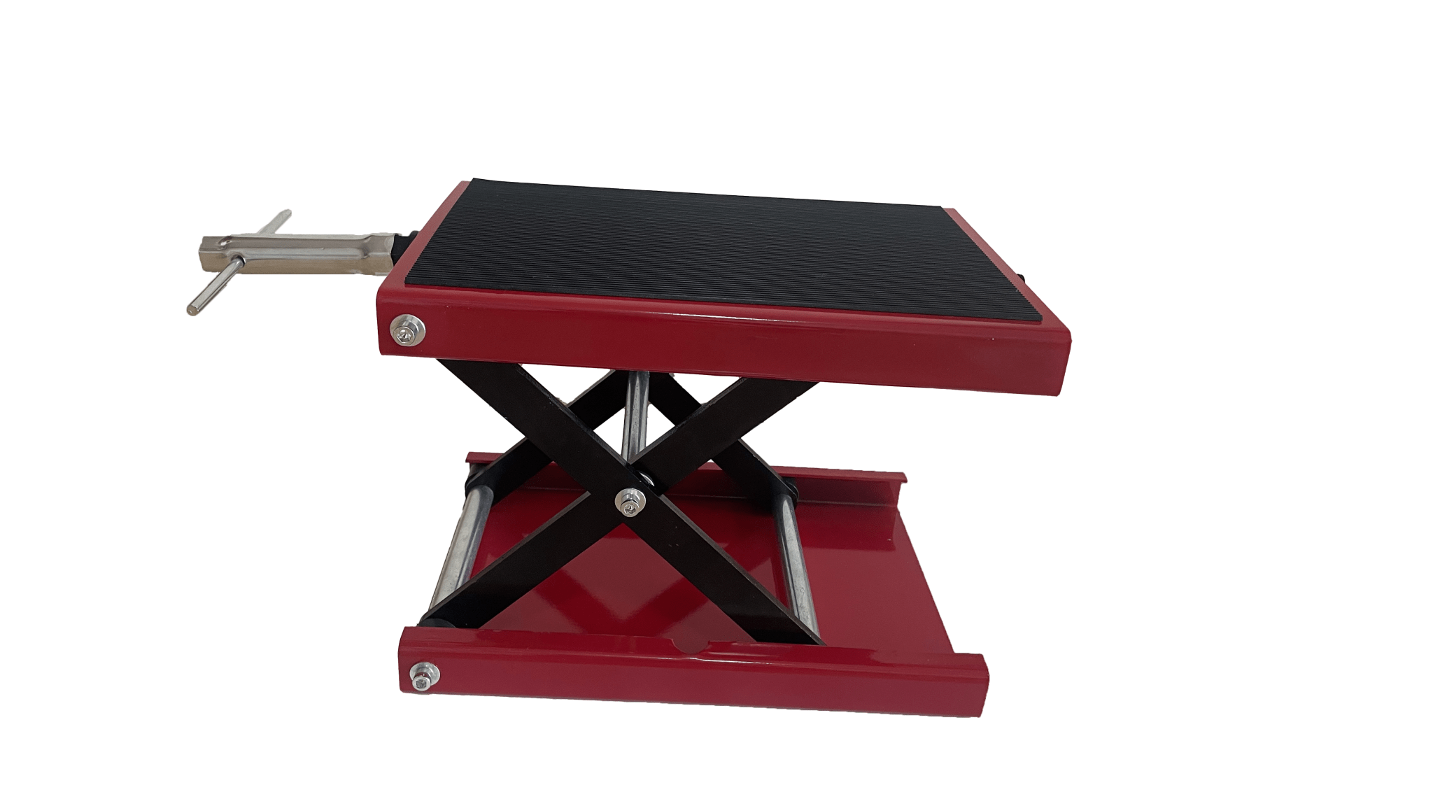 Cric ciseaux pour moto/quad/moto (1100 lb) – Support à manivelle à plateau large | Modèle 250522A