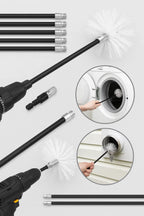 Kit de nettoyage pour conduit de sécheuse de 3,65 m (12 pi) – Brosse flexible pour peluches avec adaptateur pour perceuse | Modèle C18414