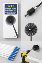 Kit de nettoyage pour conduit de sécheuse de 3,65 m (12 pi) – Brosse flexible pour peluches avec adaptateur pour perceuse | Modèle C18414