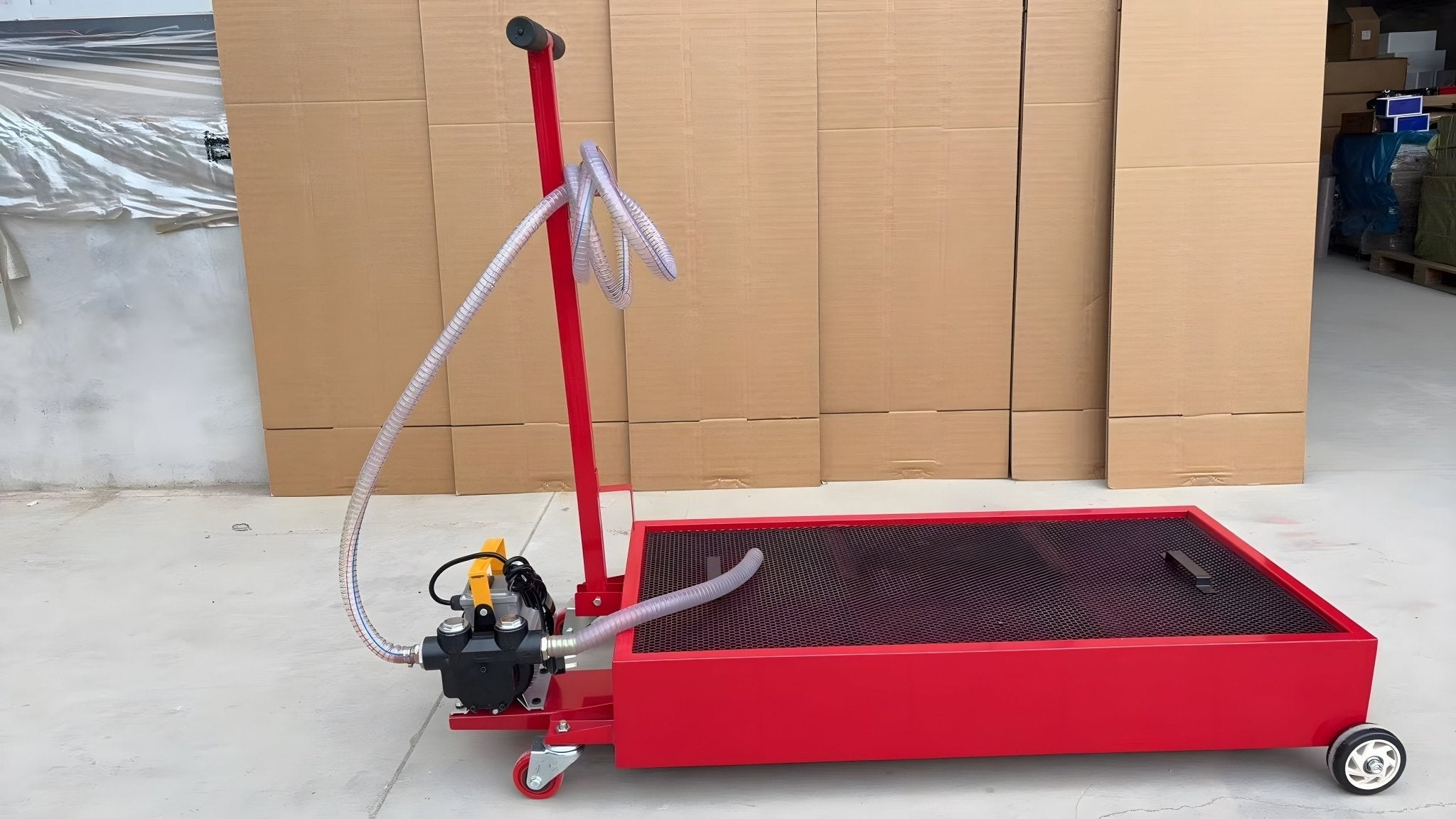 Réservoir de vidange d'huile portable compact de 120 L (32 gallons) | Pompe 12 V/110 V