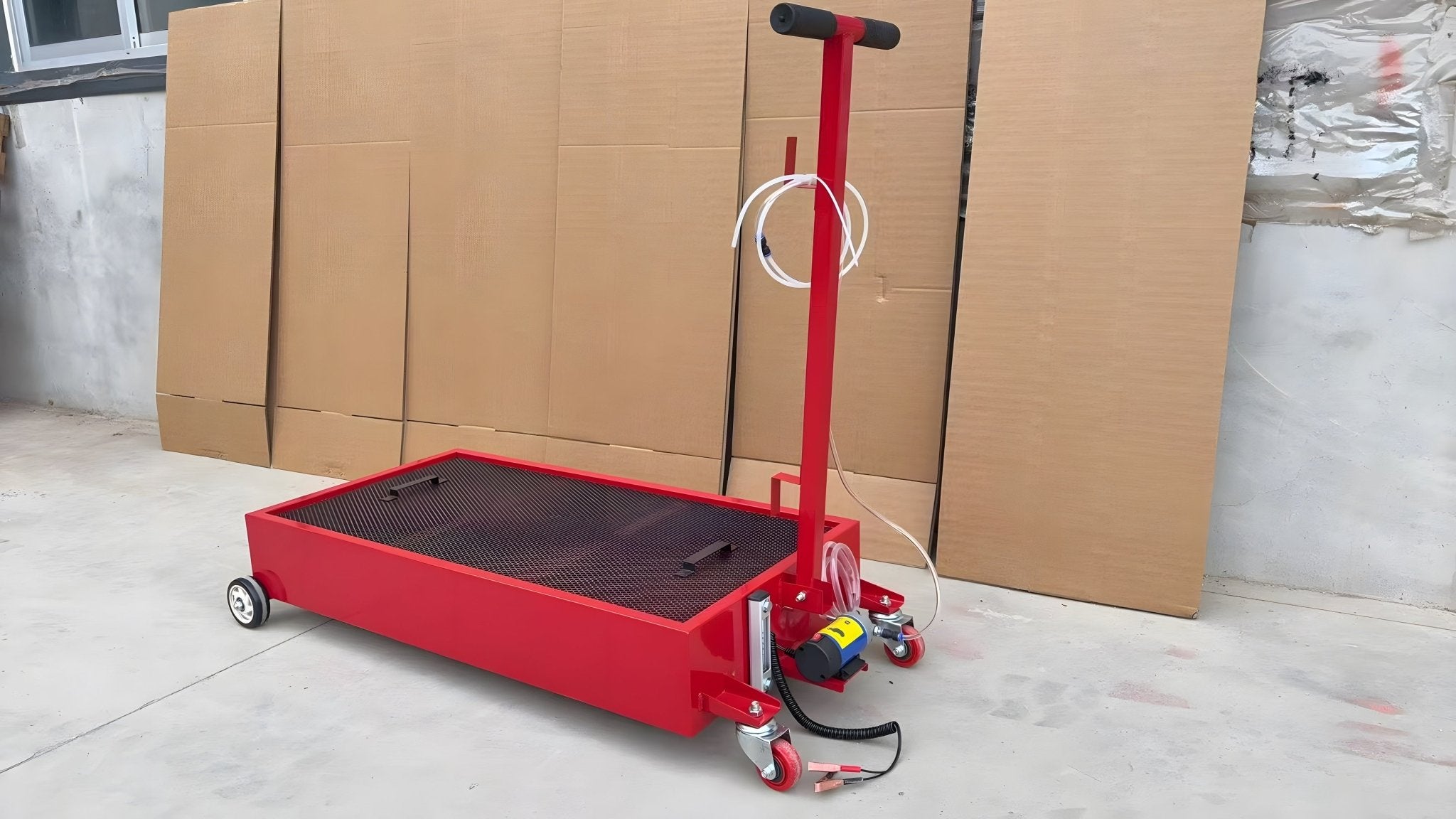 Réservoir de vidange d'huile portable compact de 120 L (32 gallons) | Pompe 12 V/110 V