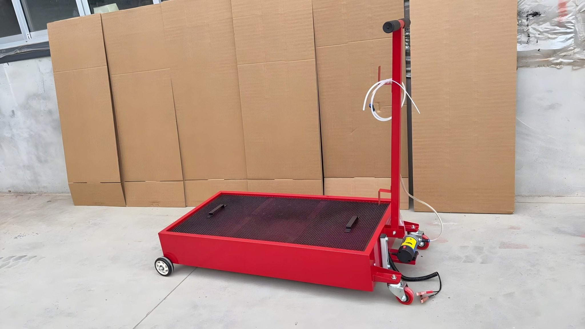 Réservoir de vidange d'huile portable compact de 120 L (32 gallons) | Pompe 12 V/110 V