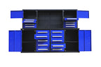 Établi de 2,13 m (7 pi) à 18 tiroirs avec armoires à outils – Construction robuste en acier