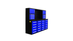 Établi à outils robuste en acier de 2,13 m (7 pi) avec 28 tiroirs et tiroirs verrouillables