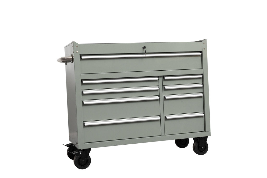 Établi roulant à 9 tiroirs de 42 pouces – Armoire de rangement robuste pour garage