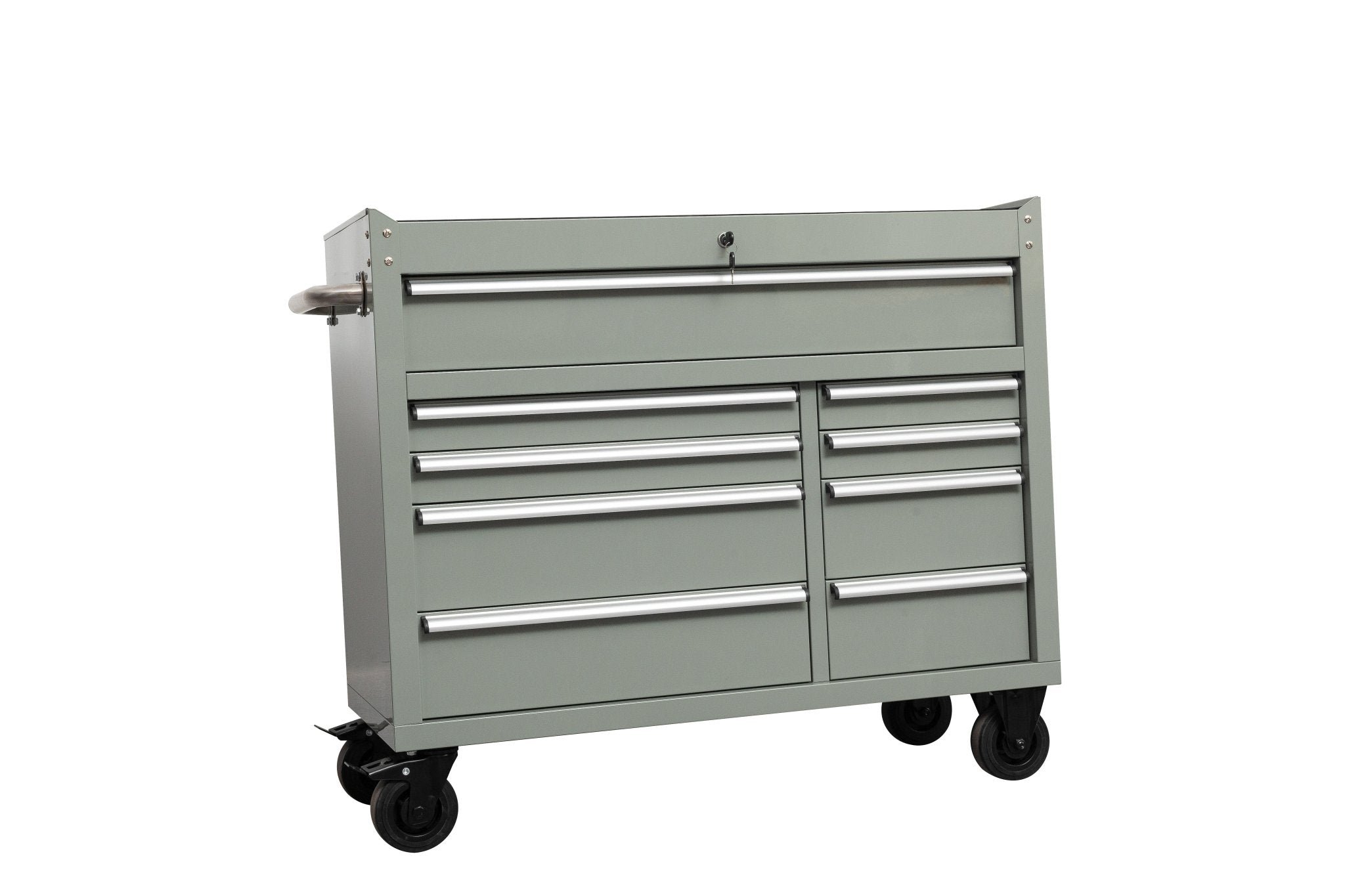 Établi roulant à 9 tiroirs de 42 pouces – Armoire de rangement robuste pour garage