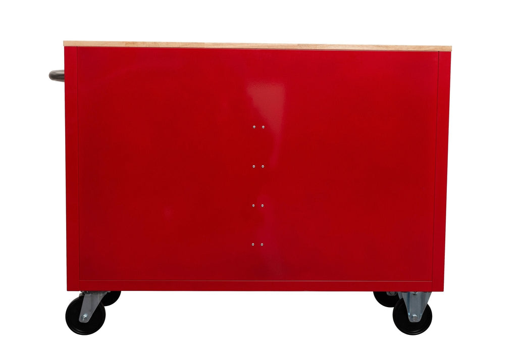 Établi roulant 46 pouces – Armoire de rangement mobile robuste à 9 tiroirs