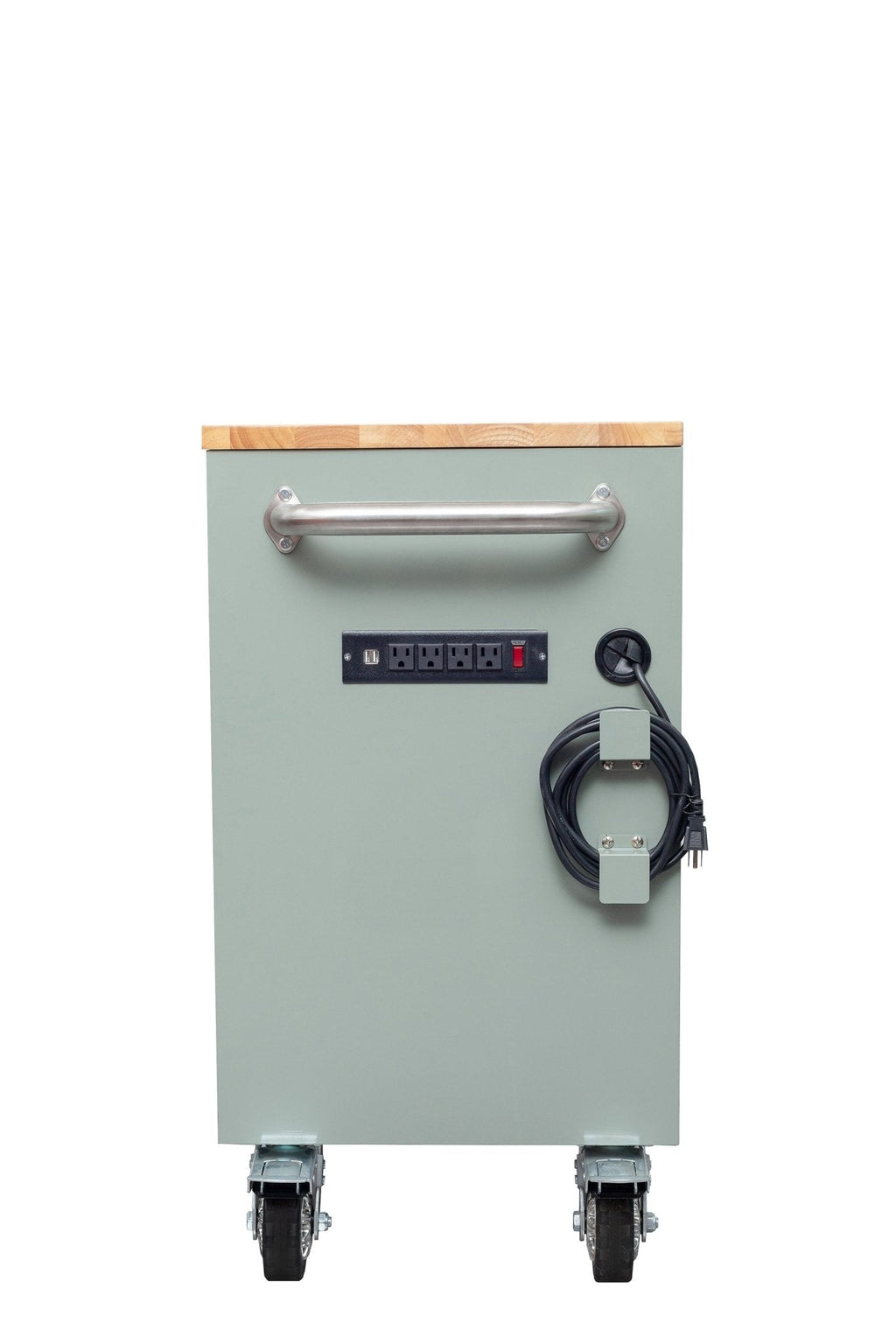 Établi roulant de 1,83 m (6 pi) avec 15 tiroirs, prises de courant et ports USB – Armoire de rangement robuste en acier