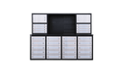 Établi à outils robuste en acier de 2,13 m (7 pi) avec 28 tiroirs et tiroirs verrouillables