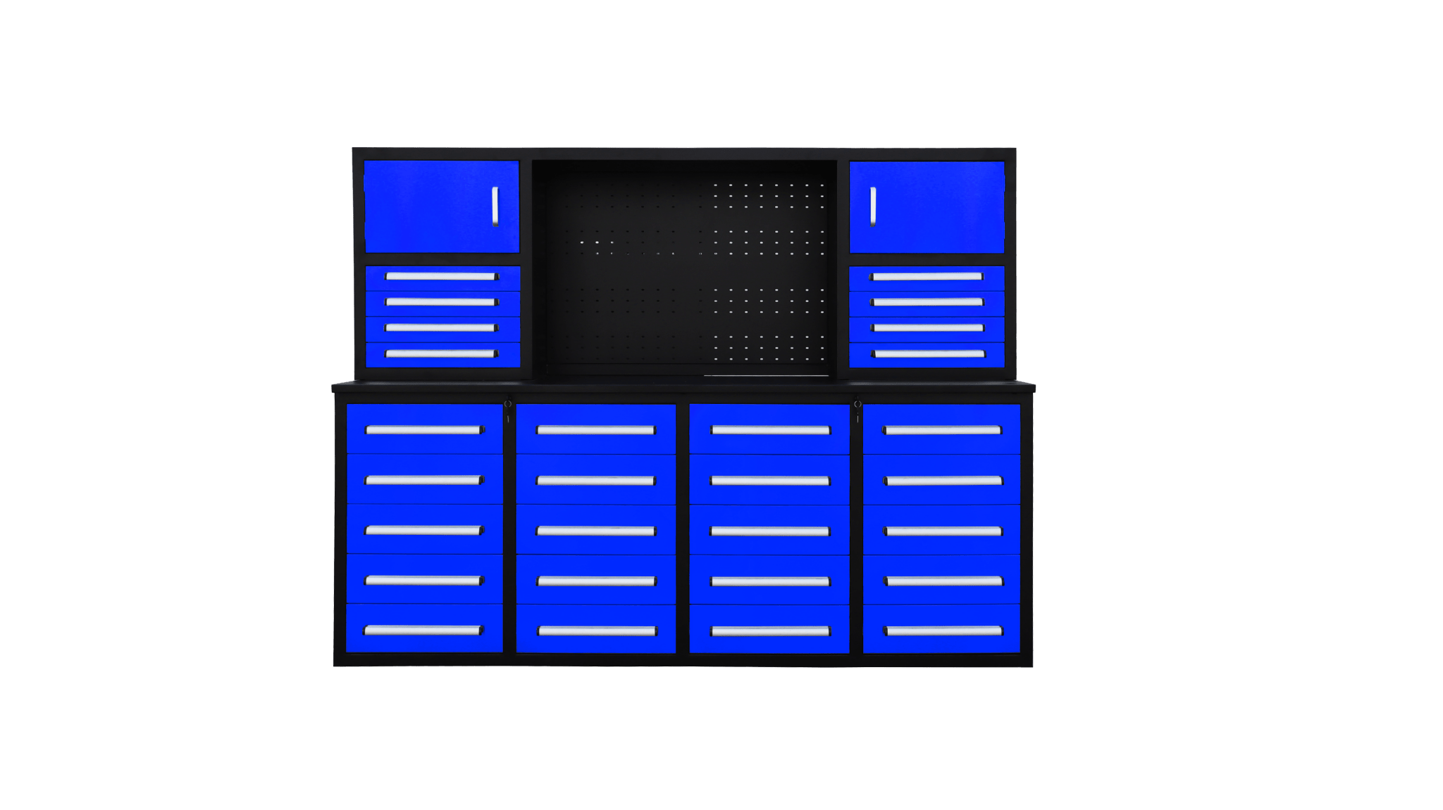Établi à outils robuste en acier de 2,13 m (7 pi) avec 28 tiroirs et tiroirs verrouillables
