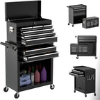 Coffre à outils roulant à 8 tiroirs – Armoire de rangement métallique robuste | 203220 