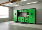 Ensemble établi et armoire de garage 9 pièces – Système de rangement d'outils modulaire robuste