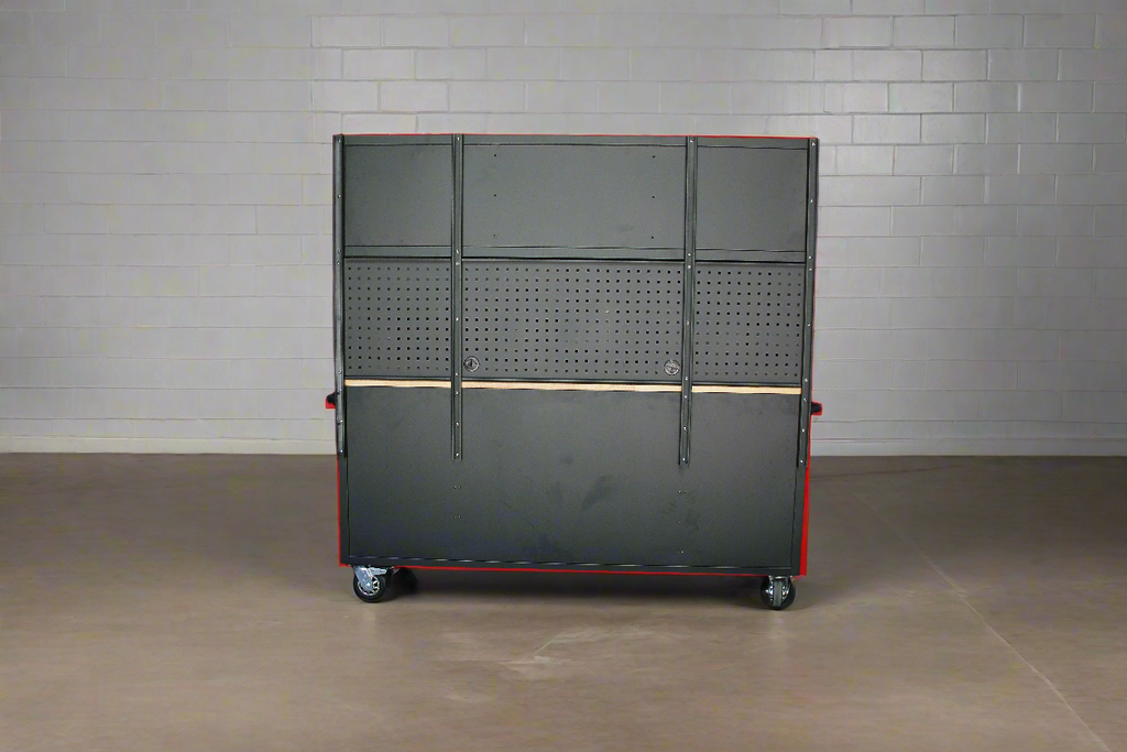 Nouvelle servante d'atelier et établi roulant rouge à 17 tiroirs – Rangement robuste pour garage GA7210RT