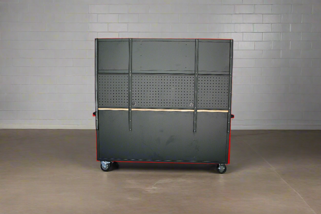 Nouvelle servante d'atelier et établi roulant rouge à 17 tiroirs – Rangement robuste pour garage GA7210RT