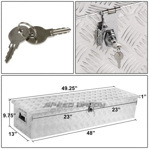 Coffres à outils en aluminium pour châssis de camion – Rangement verrouillable et résistant aux intempéries, disponibles en 24 et 36 pouces