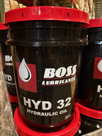 Huile hydraulique Boss Lubricants HYD 32 – ISO VG 32, applications industrielles et mobiles, seau de 20 L
