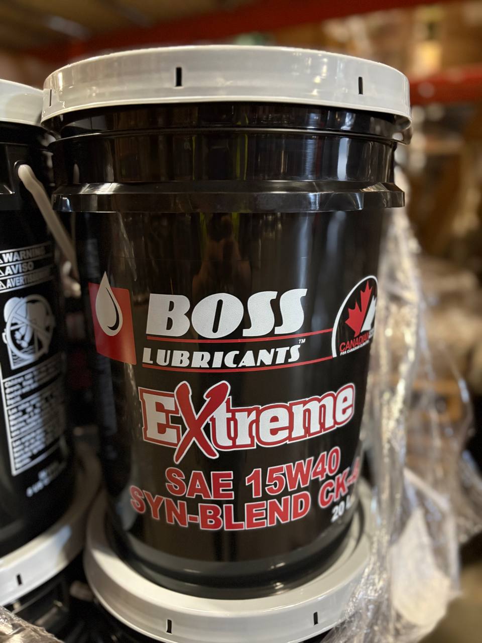 Huile moteur diesel semi-synthétique Boss Lubricants Xtreme 15W40 – CK-4, usage intensif, bidon de 20 L