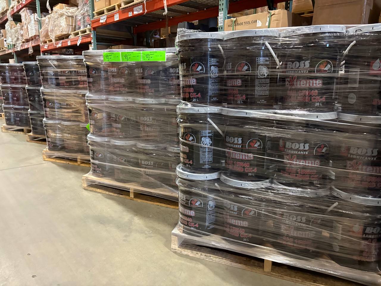 Huile moteur diesel semi-synthétique Boss Lubricants Xtreme 15W40 – CK-4, usage intensif, bidon de 20 L