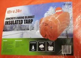 Bâche isolante pour le traitement du béton – Disponible en formats 10 x 20 pi et 12 x 24 pi