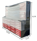 Système d'établi et d'armoire à outils de luxe de 3 m (10 pi) – Unité de rangement robuste à 40 tiroirs