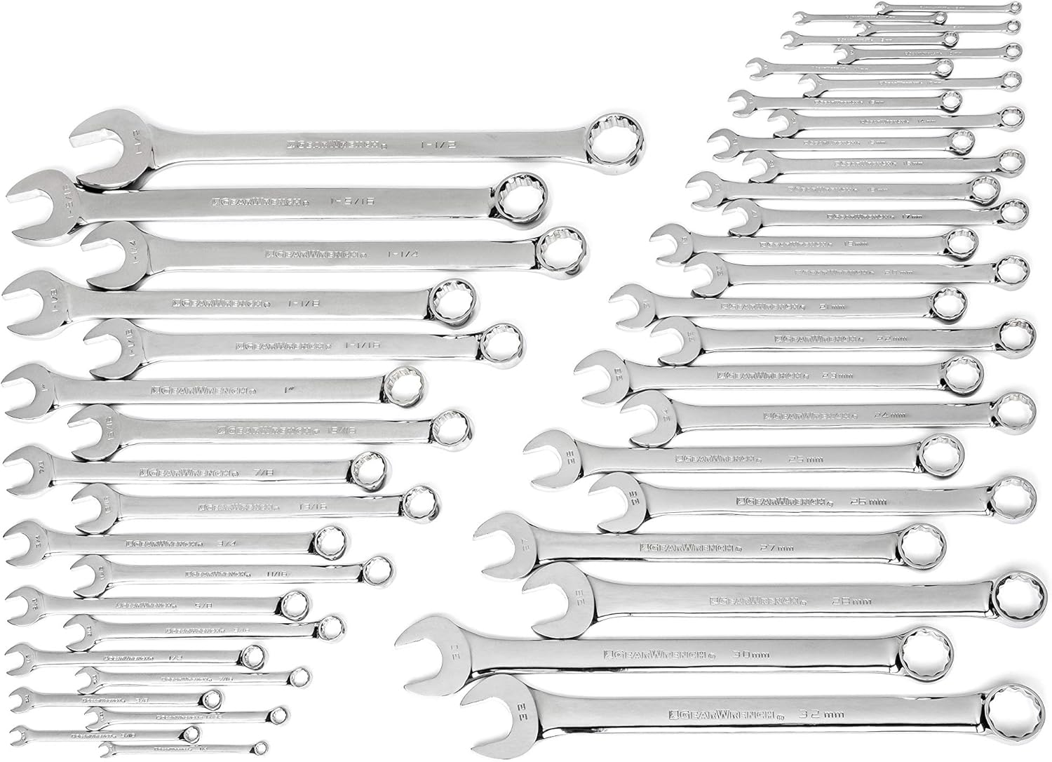 Jeu de clés mixtes GEARWRENCH 44 pièces, métriques/SAE - 81919