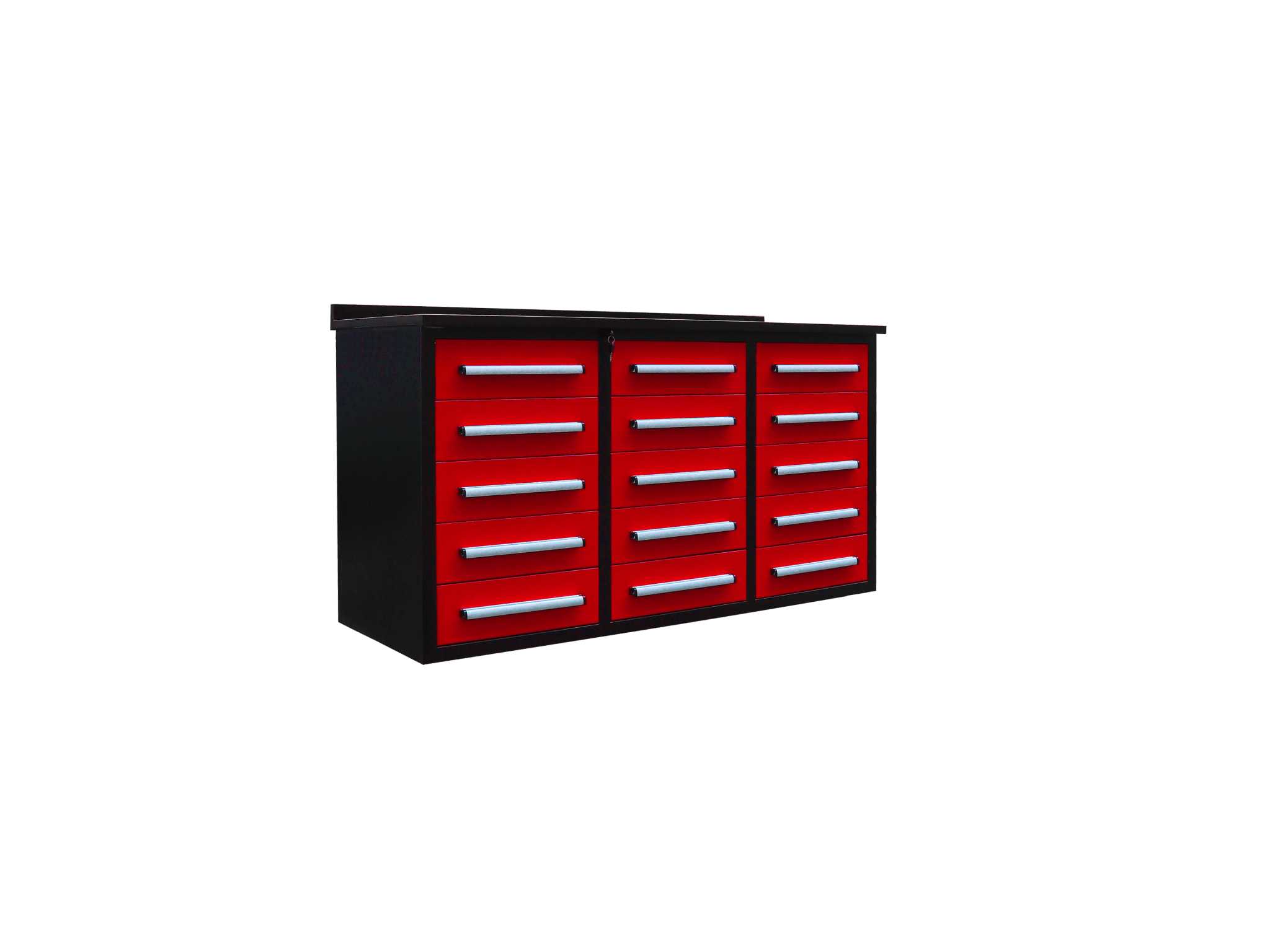 Établi robuste en acier de 1,7 m – Établi à outils à 10 et 15 tiroirs avec serrures et revêtements en EVA
