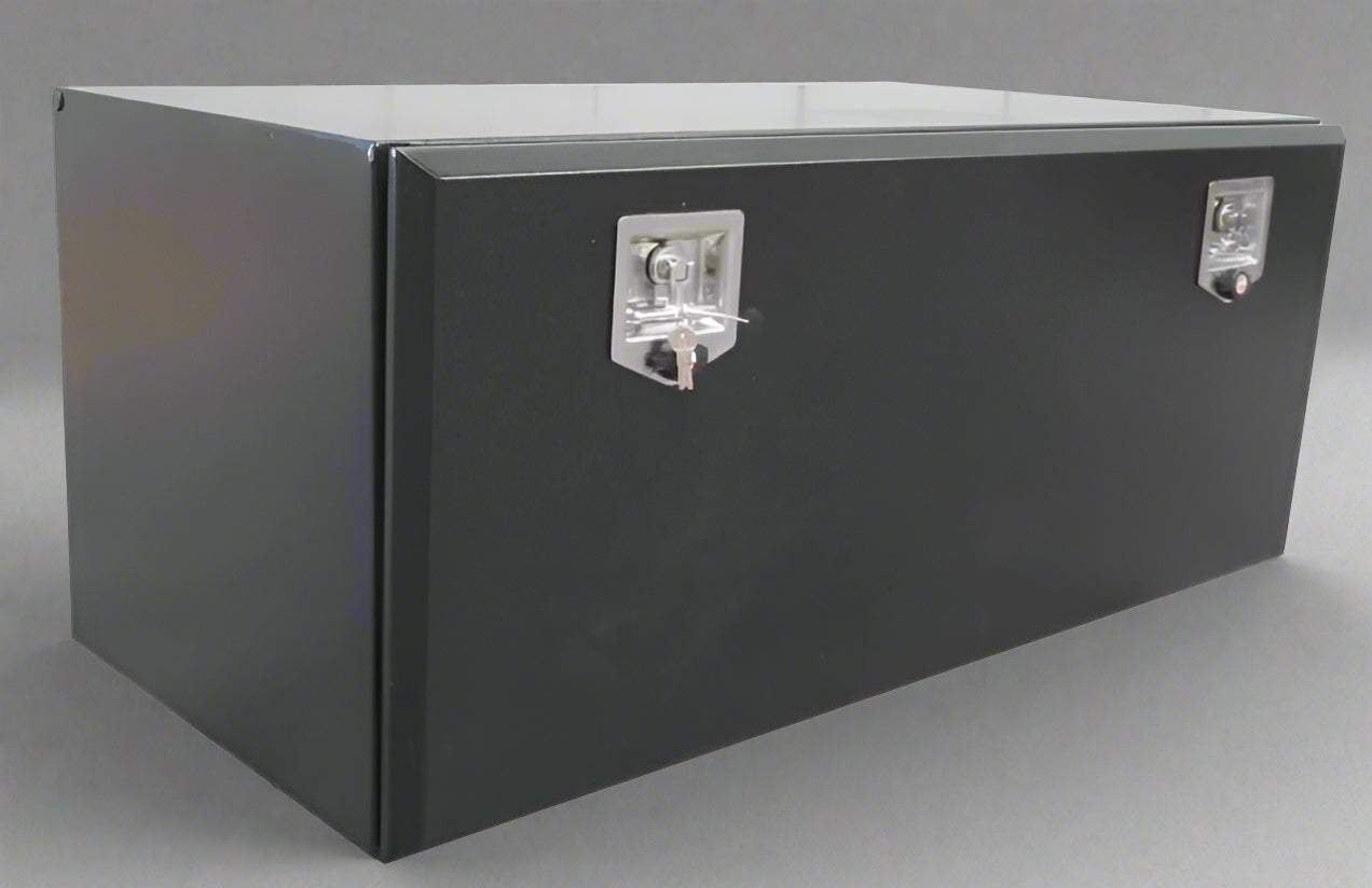 Coffres à outils robustes en acier pour châssis – Rangement résistant aux intempéries pour camions et remorques de travail