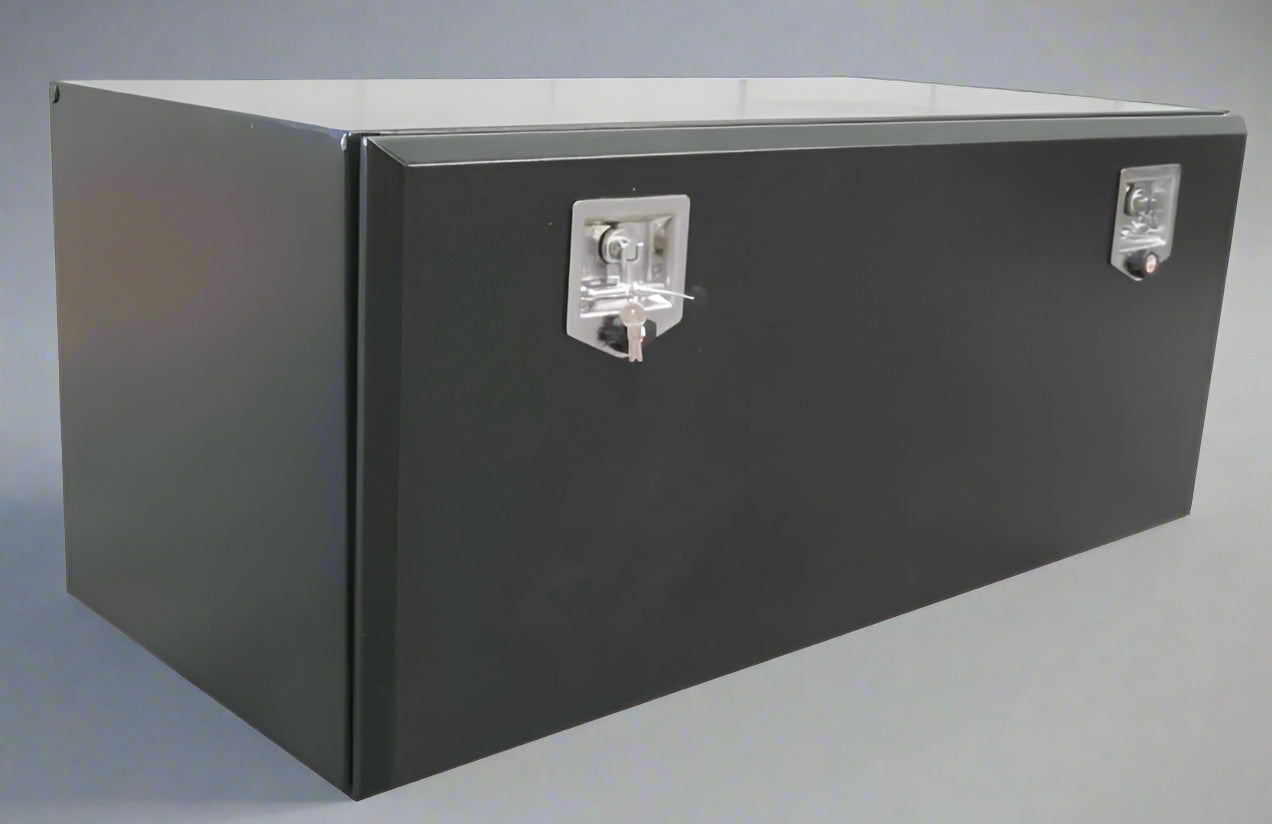 Coffres à outils robustes en acier pour châssis – Rangement résistant aux intempéries pour camions et remorques de travail