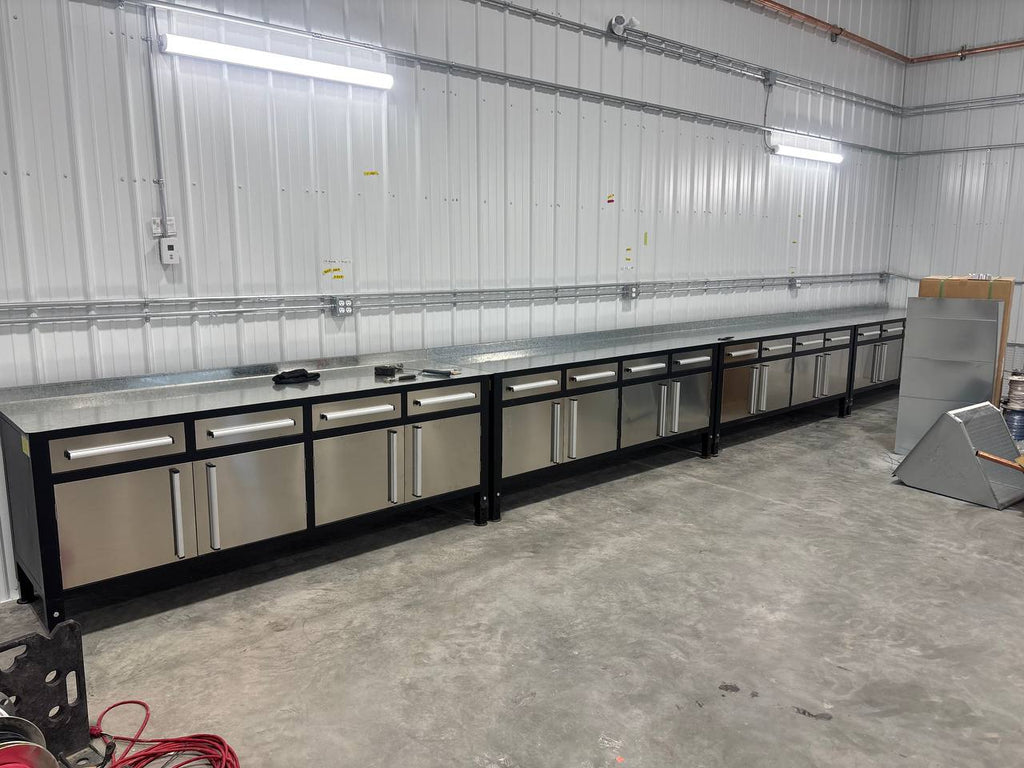 Table de soudage et établi à outils en acier robuste – Établi industriel avec tiroirs de rangement