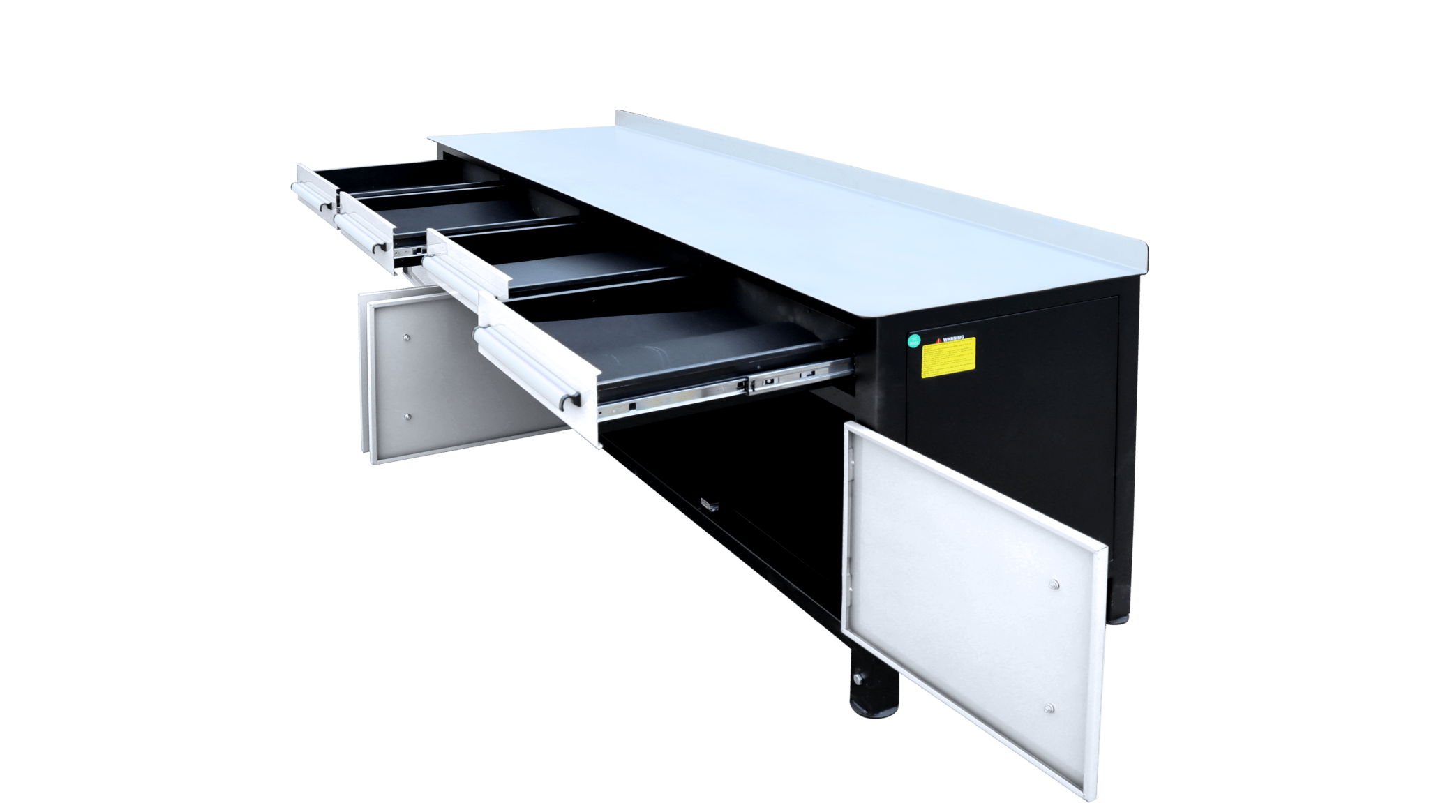 Table de soudage et établi à outils en acier robuste – Établi industriel avec tiroirs de rangement