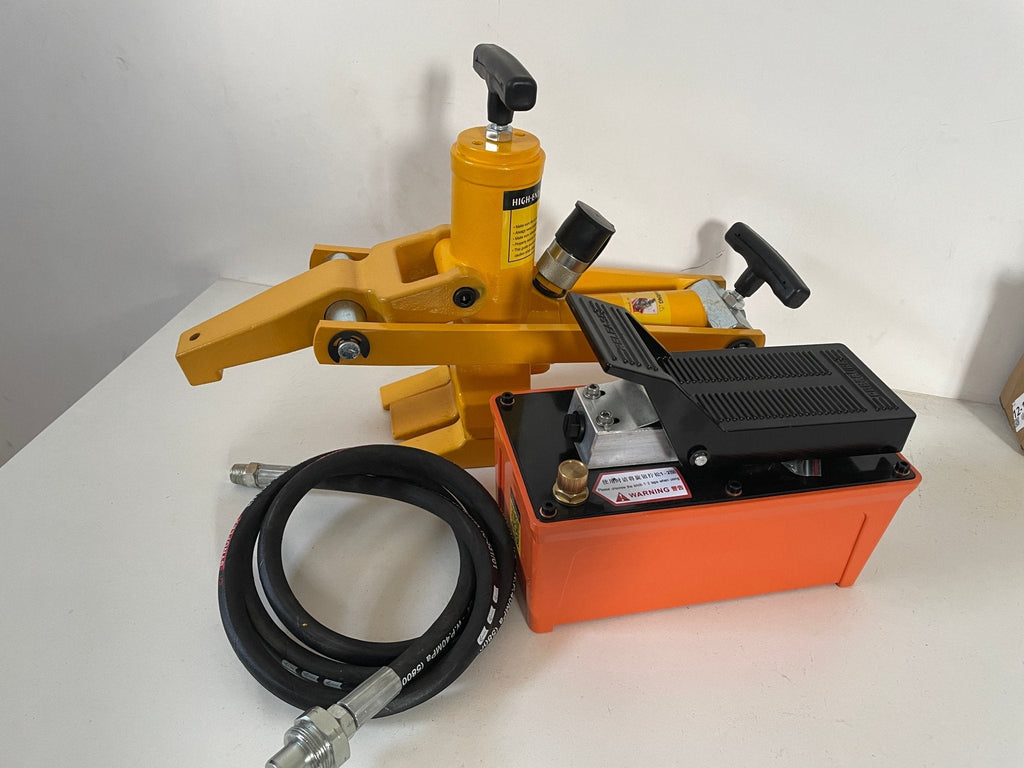 Kit de détalonneur hydraulique pour pneus poids lourds et agricoles avec pompe à pied 10 000 PSI – Réf. : S1181