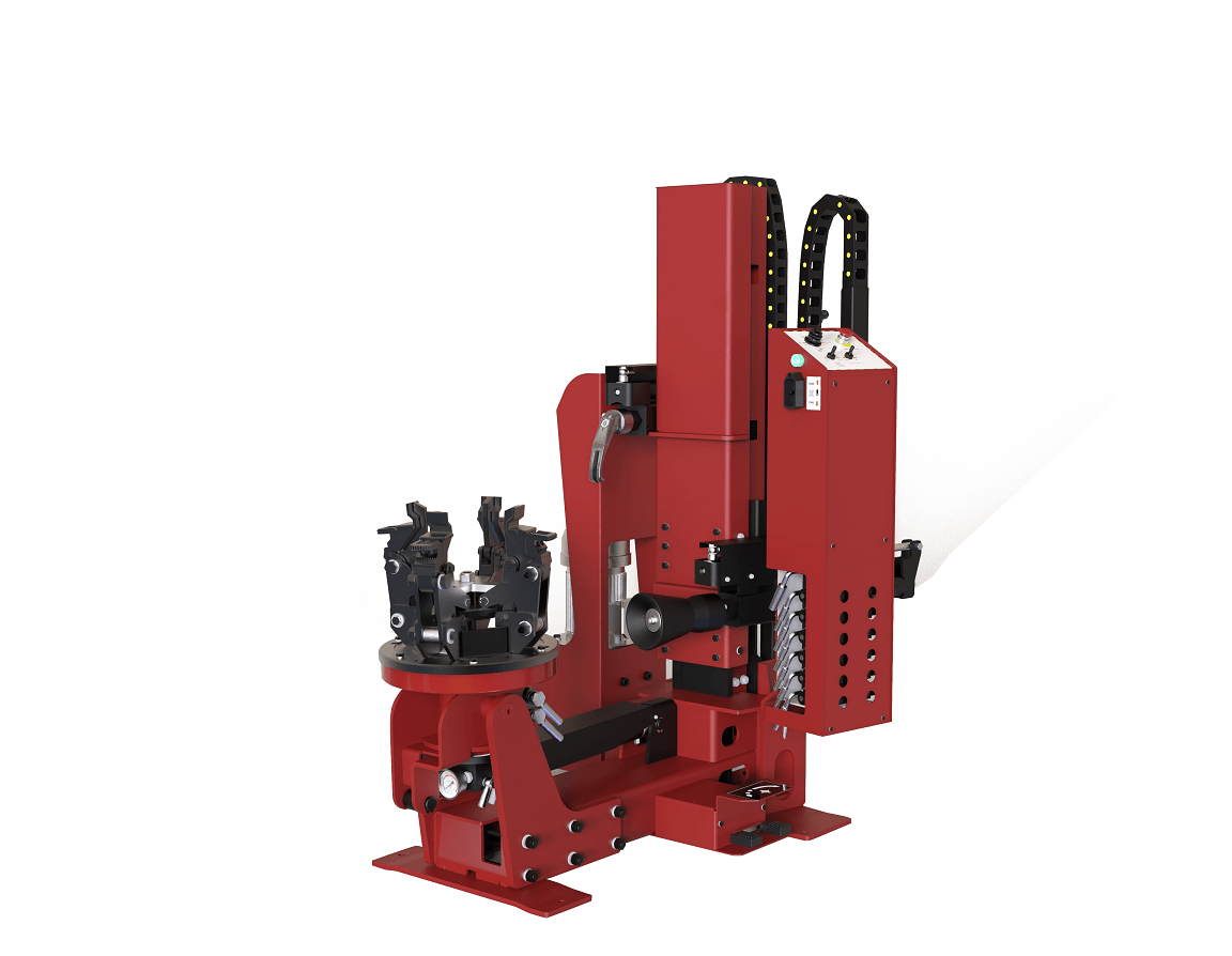 Démonte-pneus vertical robuste pour semi-remorques – Modèle HC8930