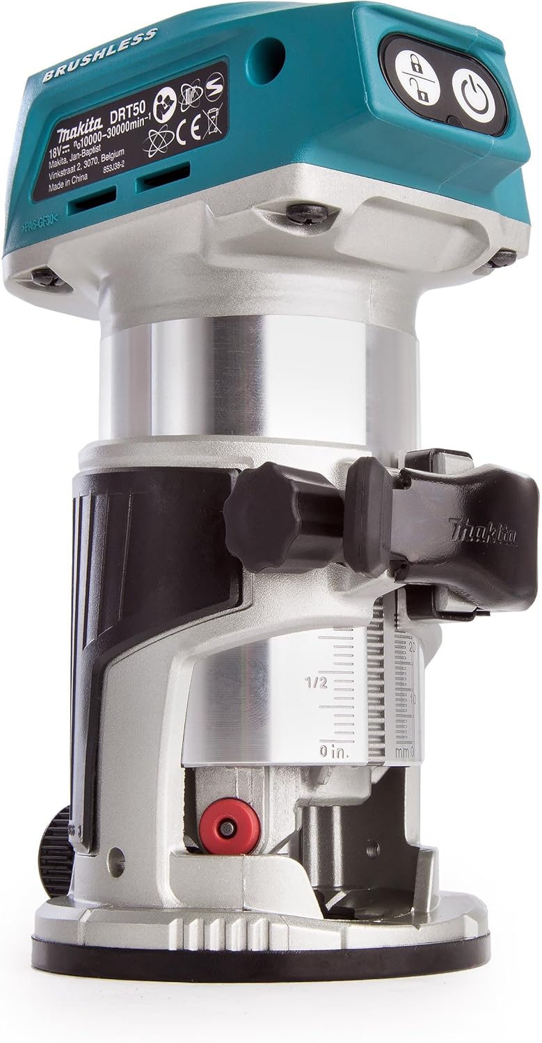 Machine de chasse d'eau sans fil MAKITA DRT50 18V LXT (machine seule) avec accessoires dans un MAKPAC, d'occasion, pièces probablement manquantes