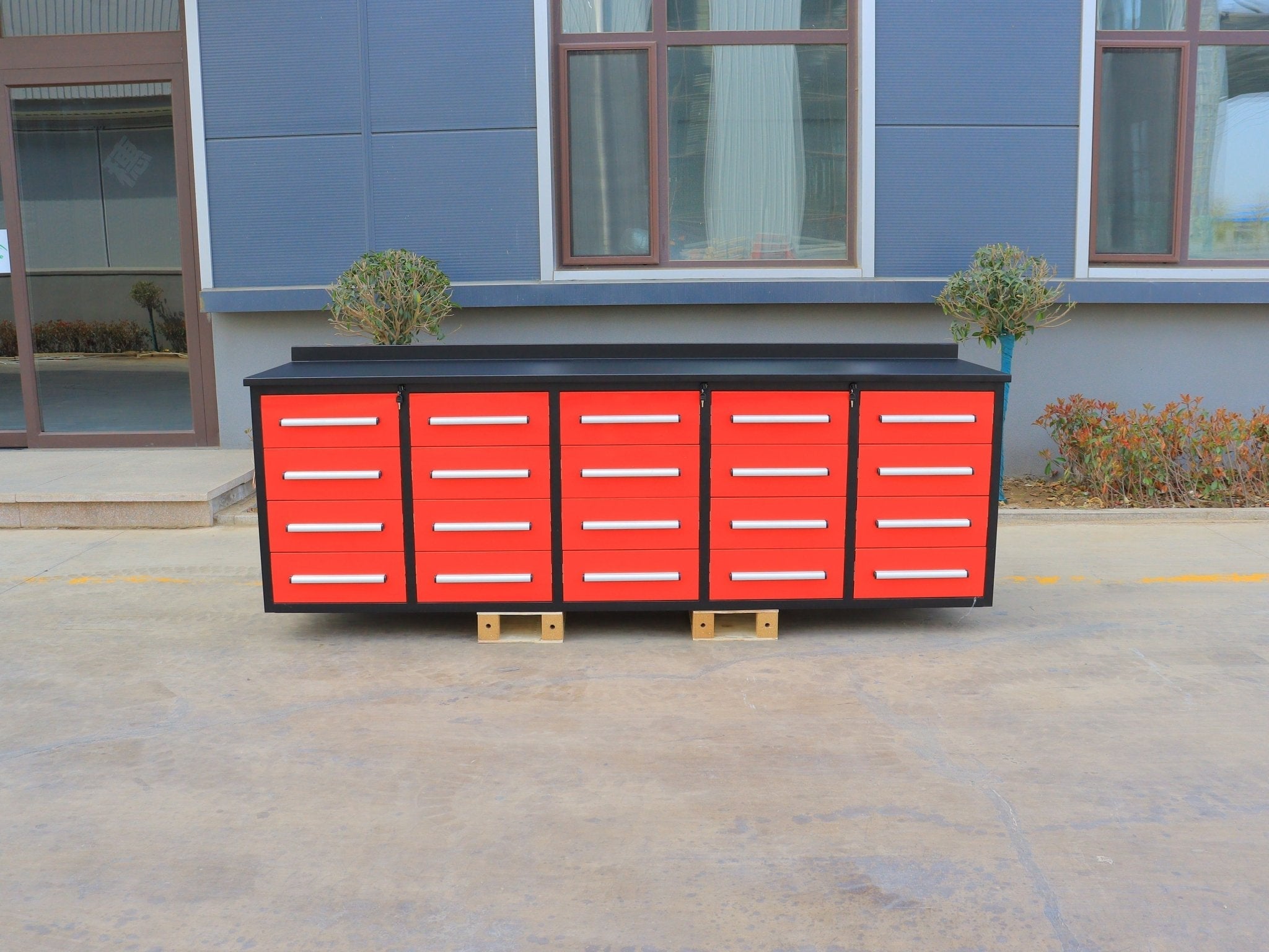 Établi de garage robuste en acier de 3 m (10 pi) avec 15/20/25/35 tiroirs – Table de rangement industrielle 