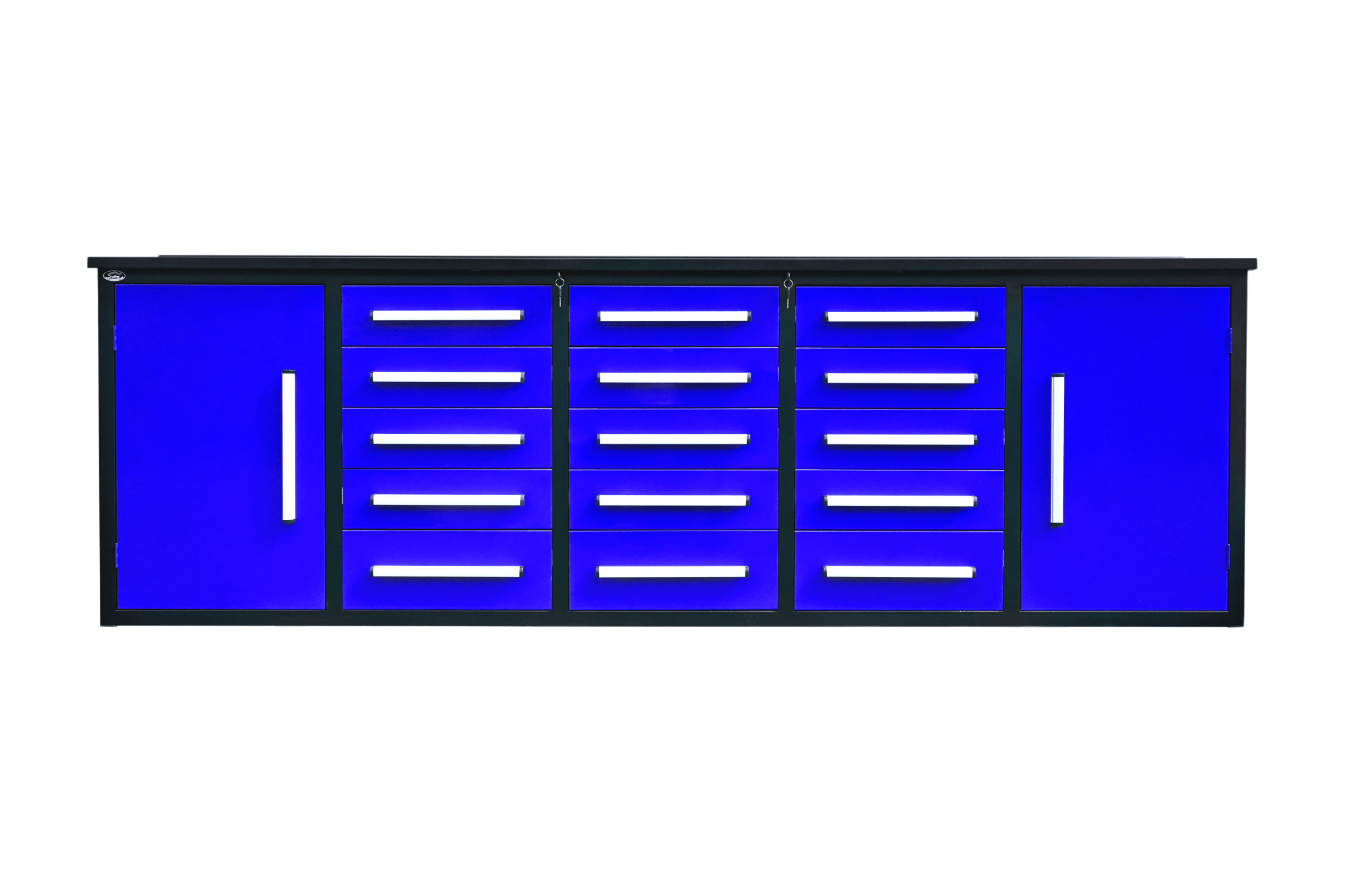 Établi de garage robuste en acier de 3 m (10 pi) avec 15/20/25/35 tiroirs – Table de rangement industrielle 