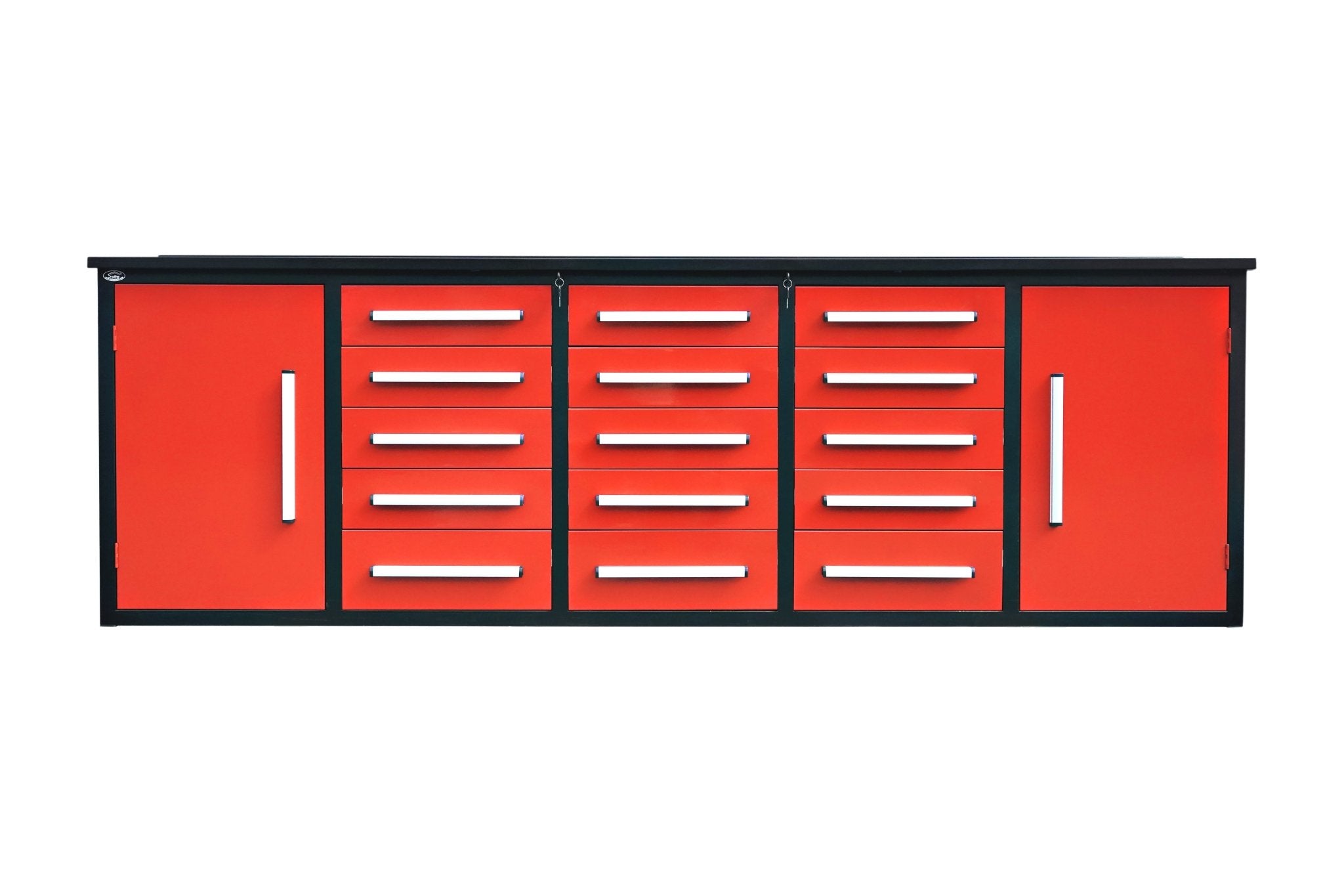 Établi de garage robuste en acier de 3 m (10 pi) avec 15/20/25/35 tiroirs – Table de rangement industrielle 