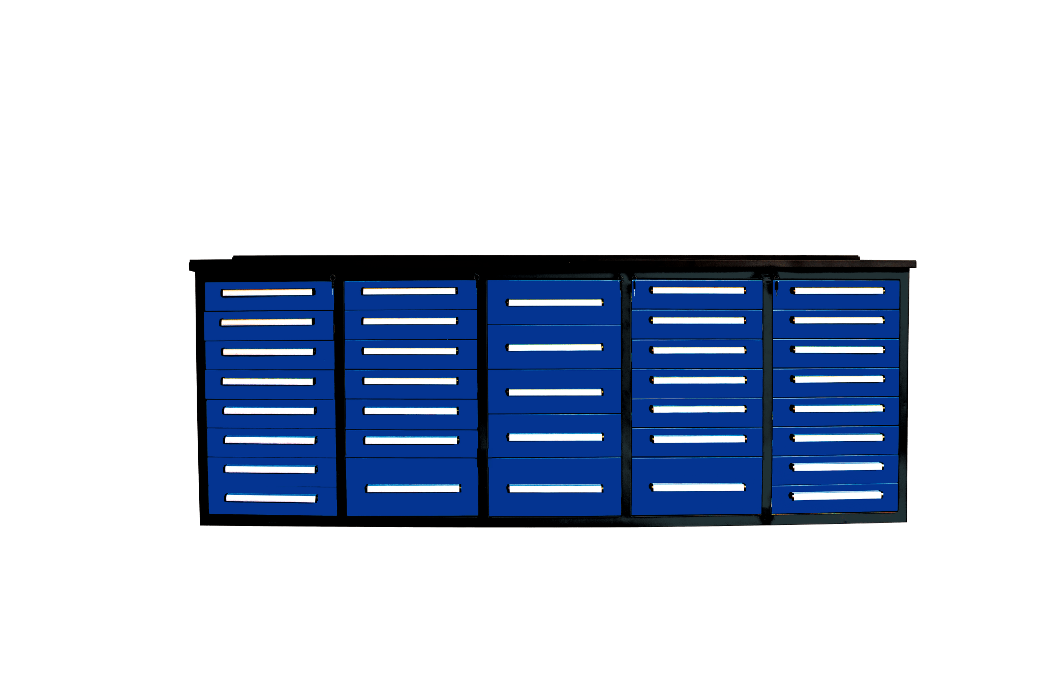 Établi de garage robuste en acier de 3 m (10 pi) avec 15/20/25/35 tiroirs – Table de rangement industrielle 