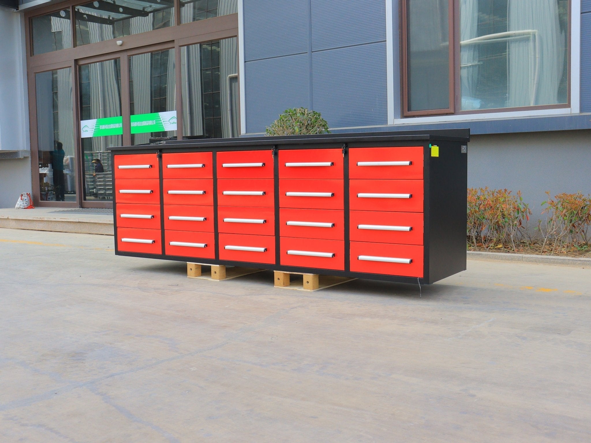 Établi de garage robuste en acier de 3 m (10 pi) avec 15/20/25/35 tiroirs – Table de rangement industrielle 