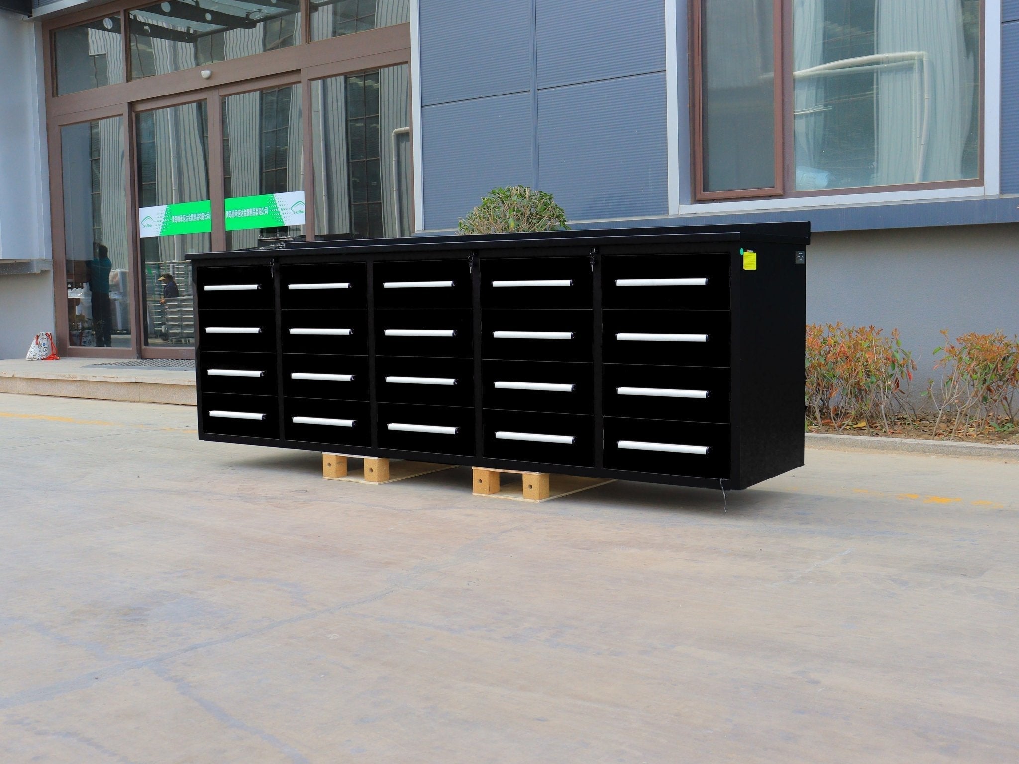 Établi de garage robuste en acier de 3 m (10 pi) avec 15/20/25/35 tiroirs – Table de rangement industrielle 