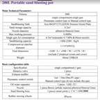 Pot de sablage industriel de 200 L – Machine de sablage haute capacité (410200L)