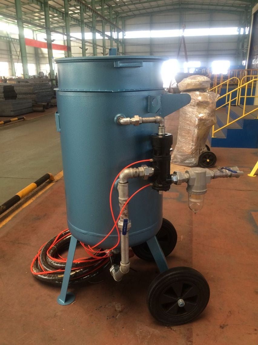 Pot de sablage industriel de 200 L – Machine de sablage haute capacité (410200L)