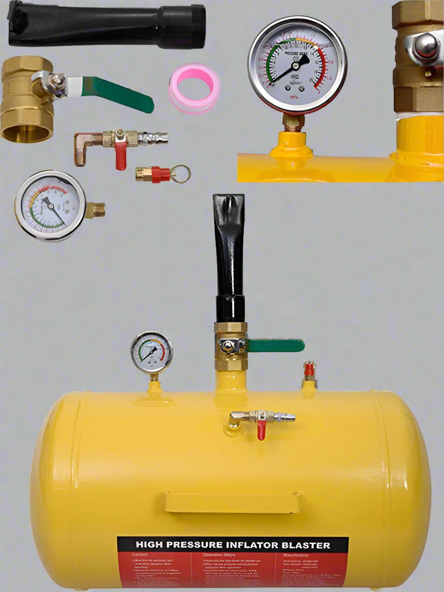 Démonte-pneus à air comprimé haute pression – Réservoirs de 2,4 gal, 5 gal et 10 gal pour VTT, camions et plus encore