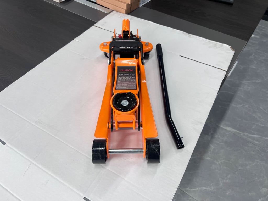 Cric hydraulique de sol extra-plat de 2,5 tonnes avec double piston | Châssis en acier | Modèle 311657 