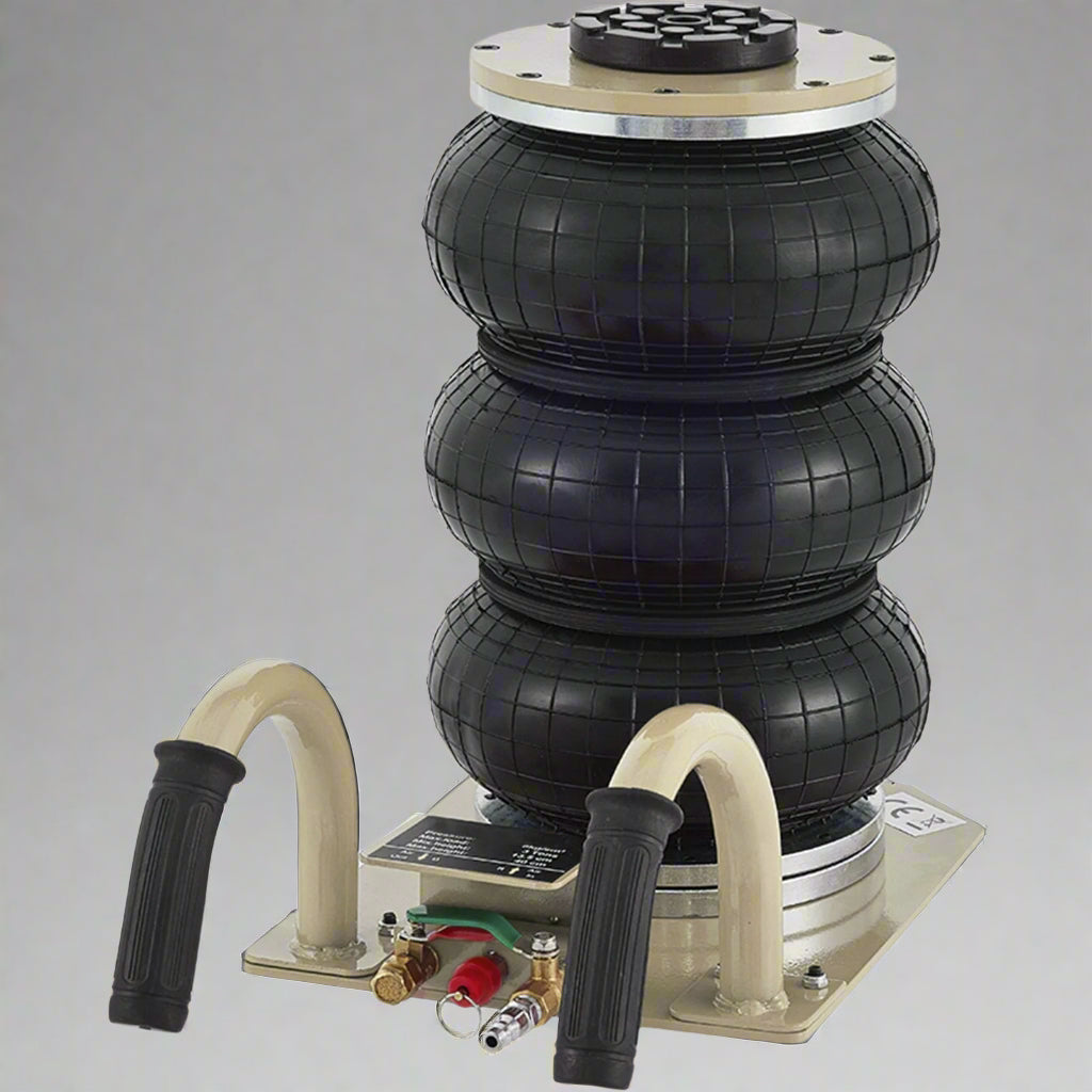 Cric pneumatique triple coussin d'air robuste de 3 tonnes – Levage rapide | Réf. : 523555