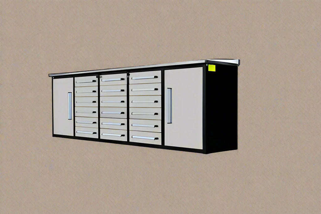 Établi à outils en acier inoxydable de 3 m – Établi robuste à 30 et 18 tiroirs, armoire de rangement, organisateur de garage