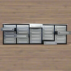 Établi à outils en acier inoxydable de 3 m – Établi robuste à 30 et 18 tiroirs, armoire de rangement, organisateur de garage