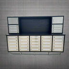 Établi de 3 m avec 30 tiroirs – Établi robuste et armoire de rangement pour garage