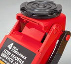 Cric hydraulique double piston extra-plat de 4 tonnes – Pont élévateur hydraulique robuste pour voitures, camions et VUS | Modèle 84007